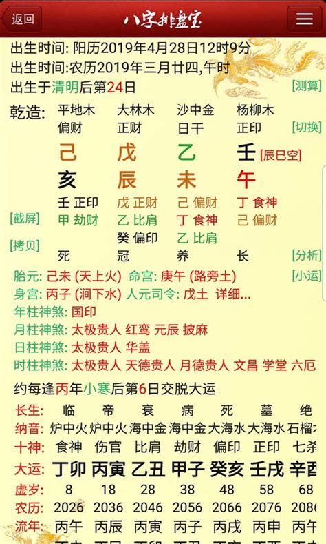 八字排版|靈匣網生辰八字線上排盤系統